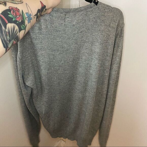 Furst of a Kind Repurposed Lace Up Sweater Size M - Picture 6 of 7